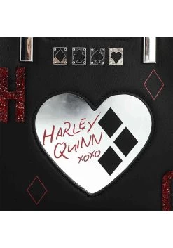 DC Comics Suicide Squad Harley Quinn Metallic Heart Handbag -Halloween Costume Shop dc comics suicide squad harley quinn handbag alt 7