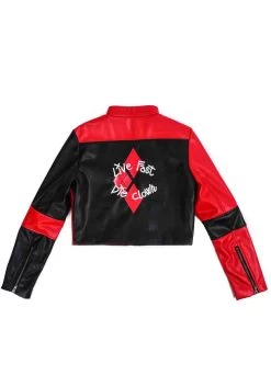 DC Comics Moto Jacket From Suicide Squad For Harley Quinn -Halloween Costume Shop dc comics suicide squad harley quinn moto jacket alt 1
