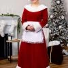 Deluxe Mrs Claus Costume For Women