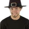 Deluxe Brown Pilgrim Costume Hat -Halloween Costume Shop deluxe pilgrim hat
