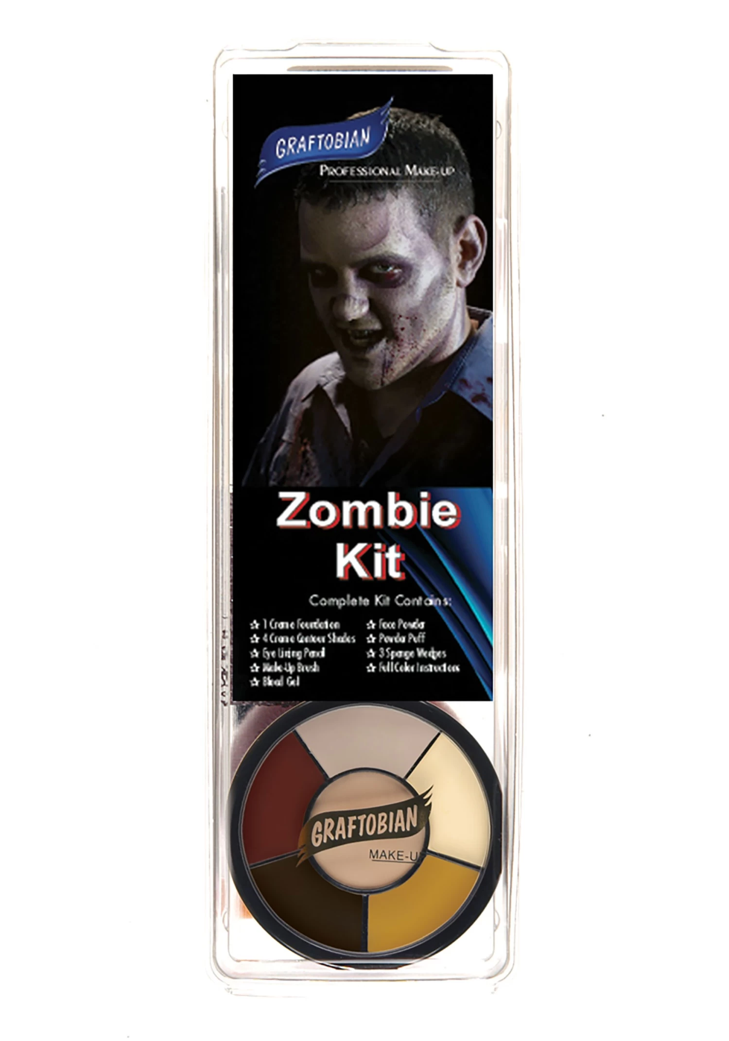 Graftobian Deluxe Zombie Face Makeup Kit 3 Graftobian Deluxe Zombie Face Makeup Kit