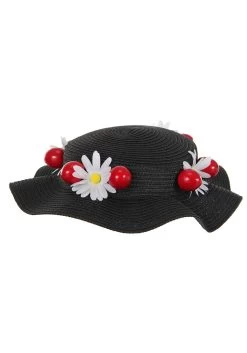 Disney Mary Poppins Classic Black Costume Hat And Scarf -Halloween Costume Shop disney mary poppins classic black costume hat and scarf set 1 2