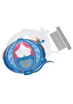 Disguise Cinderella Disney Princess Carriage Adaptive Wheelchair Cover Costume -Halloween Costume Shop disney princess carriage adaptive wheelchair cover alt 1