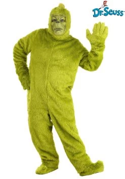 Dr. Seuss The Grinch Plus Size Open Face Costume -Halloween Costume Shop dr seuss grinch adult plus open face costume alt 4