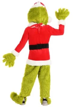 Dr. Seuss Grinch Santa Open Face Costume For Toddlers -Halloween Costume Shop dr seuss toddler grinch santa open face costume alt 5