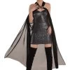 AMSCAN Women's Draped Gothic Cape Accessory -Halloween Costume Shop draped gothic cape