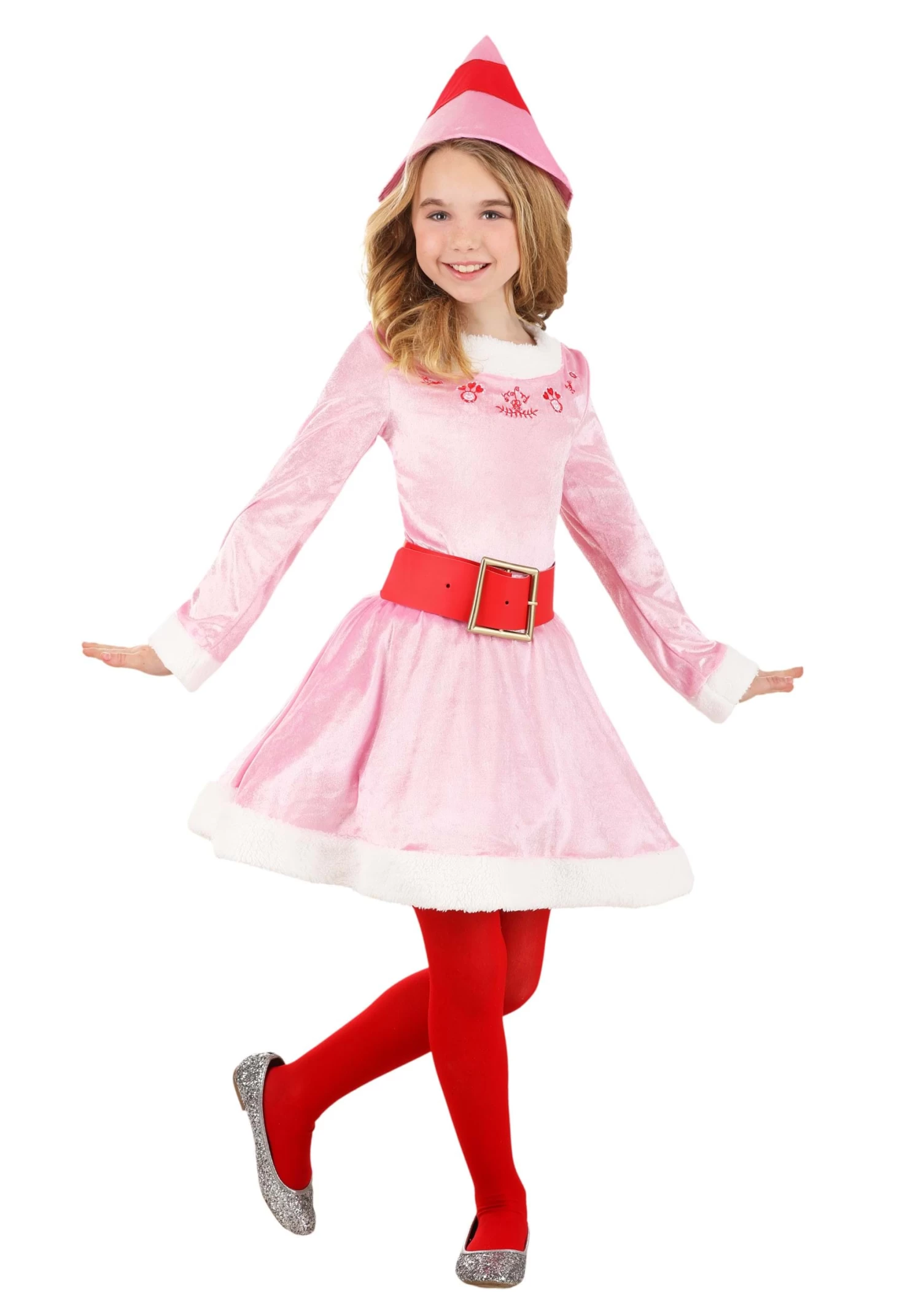 Girl's Elf Jovie Costume Dress 3 Girl's Elf Jovie Costume Dress