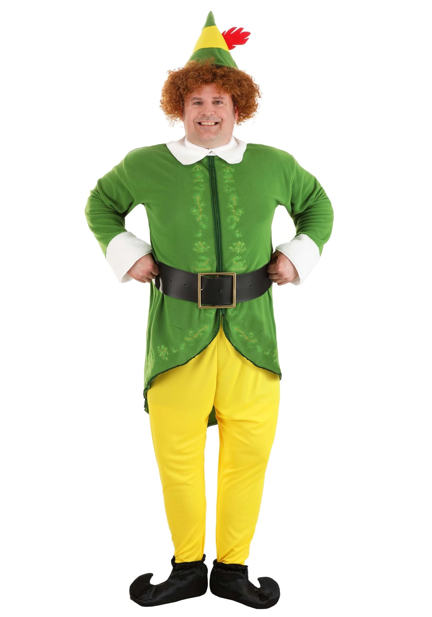 Plus Size Buddy The Elf Costume For Men 3 Plus Size Buddy The Elf Costume For Men