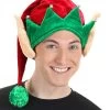 Soft Elf Hat With Ears For Adults 1 Soft Elf Hat With Ears For Adults -Halloween Costume Shop elf plush hat with ears
