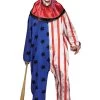 Fun World Evil Clown Men's Costume -Halloween Costume Shop evil clown mens costume
