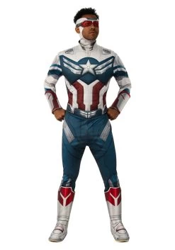 Falcon And The Winter Soldier Deluxe Captain America Men's Costume
