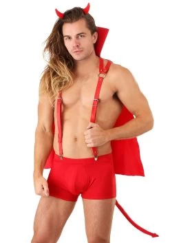Roma Flaming Devil Men's Costume -Halloween Costume Shop flaming devil mens costume 1