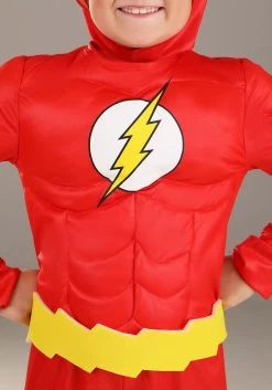 Flash Classic Deluxe Costume For Kids -Halloween Costume Shop flash classic deluxe kids costume alt 3