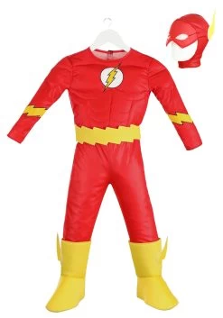 Classic Flash Deluxe Toddler Costume 13 Classic Flash Deluxe Toddler Costume -Halloween Costume Shop flash classic deluxe toddler costume alt 5