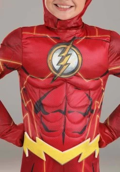 Deluxe DC Comics Flash Kids Costume -Halloween Costume Shop flash deluxe kids costume alt 4