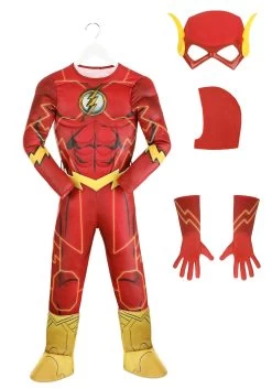 Deluxe DC Comics Flash Kids Costume -Halloween Costume Shop flash deluxe kids costume alt 7