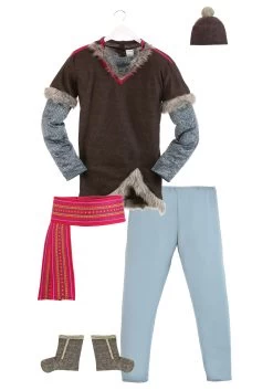 Disguise Deluxe Frozen Kristoff Men's Costume 19 Disguise Deluxe Frozen Kristoff Men's Costume -Halloween Costume Shop frozen kristoff deluxe adult costume alt 8
