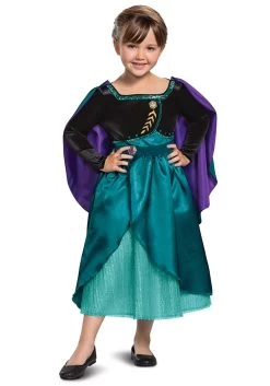 Disguise Frozen Queen Anna Deluxe Girls Costume