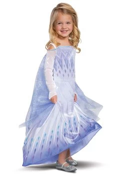 Disguise Deluxe Frozen Snow Queen Elsa Kids Costume 7 Disguise Deluxe Frozen Snow Queen Elsa Kids Costume -Halloween Costume Shop frozen snow queen elsa deluxe costume for kids alt 2