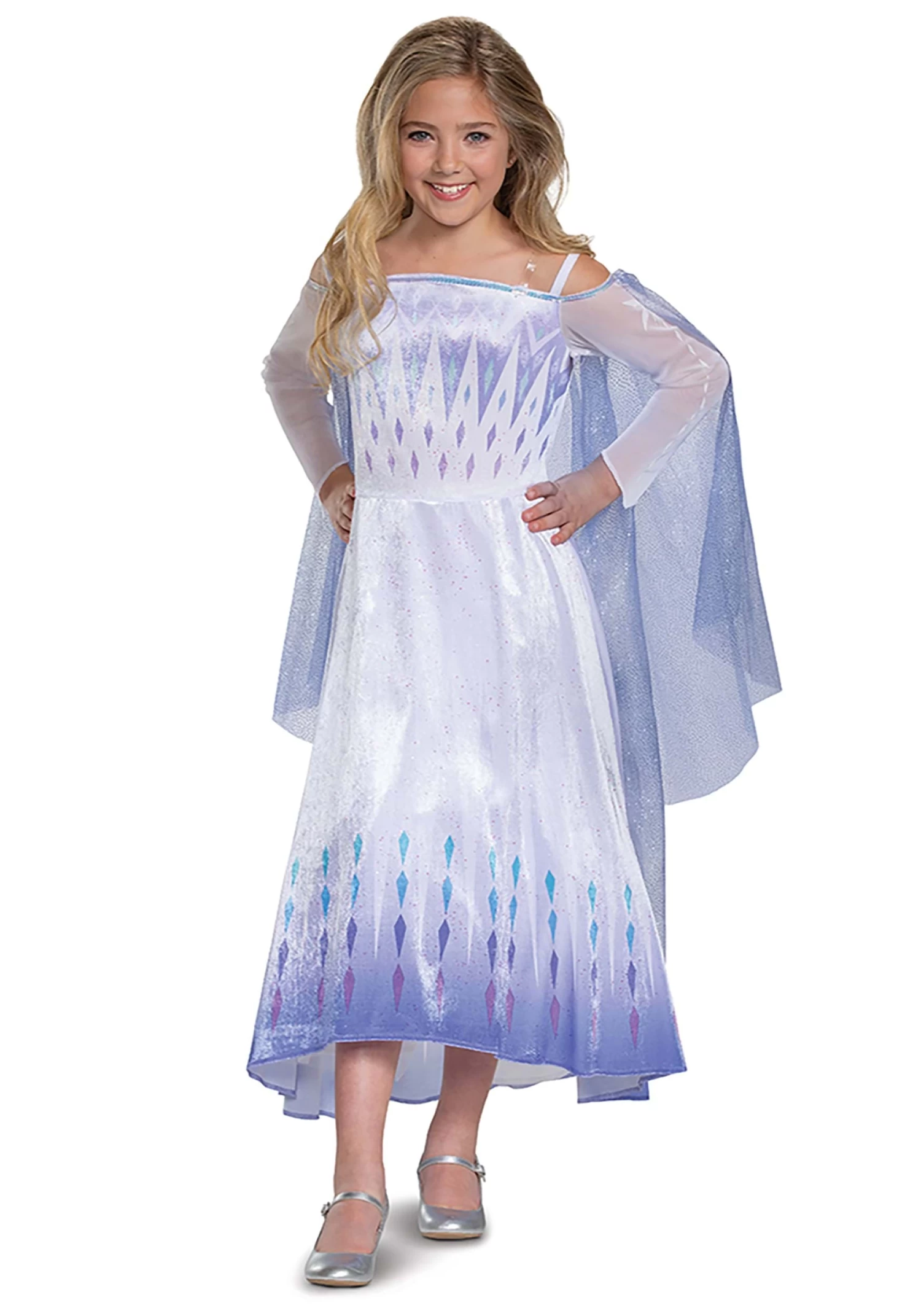 Disguise Deluxe Frozen Snow Queen Elsa Kids Costume 3 Disguise Deluxe Frozen Snow Queen Elsa Kids Costume