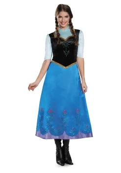 Disguise Frozen Traveling Anna Deluxe Costume For Women