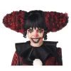 Black And Red Clown Funhouse Wig