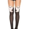 MUSIC LEGS Ghost Print Tights For Women