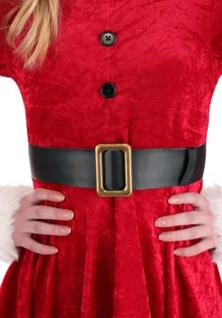 Girl Mrs. Claus Costume -Halloween Costume Shop girl mrs claus costume alt 3