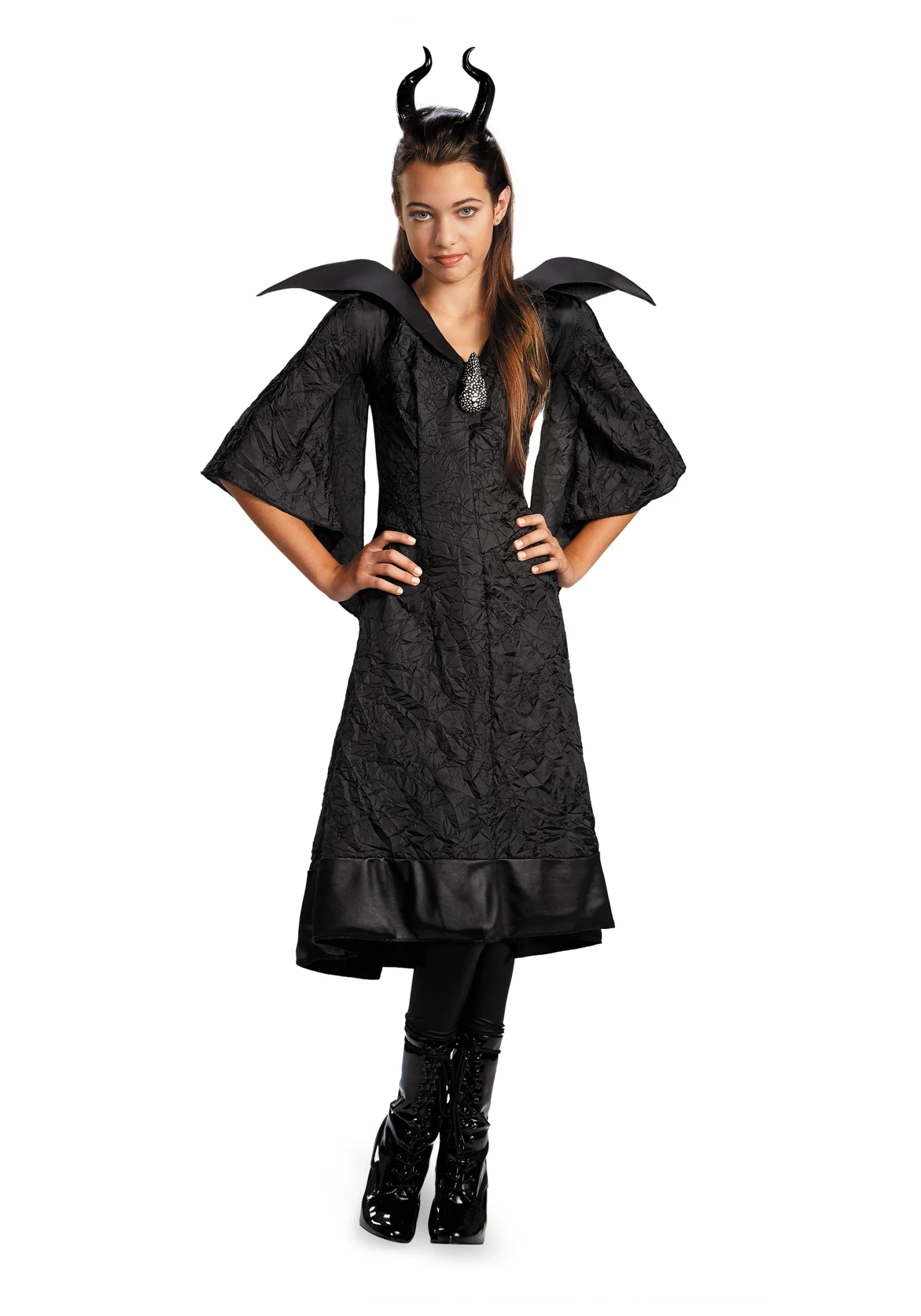 Disguise Girls Classic Maleficent Christening Costume Gown 3 Disguise Girls Classic Maleficent Christening Costume Gown