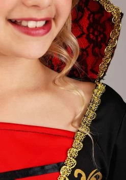 Girl's Classic Vampire Costume Dress -Halloween Costume Shop girls classic vampire costume alt 3