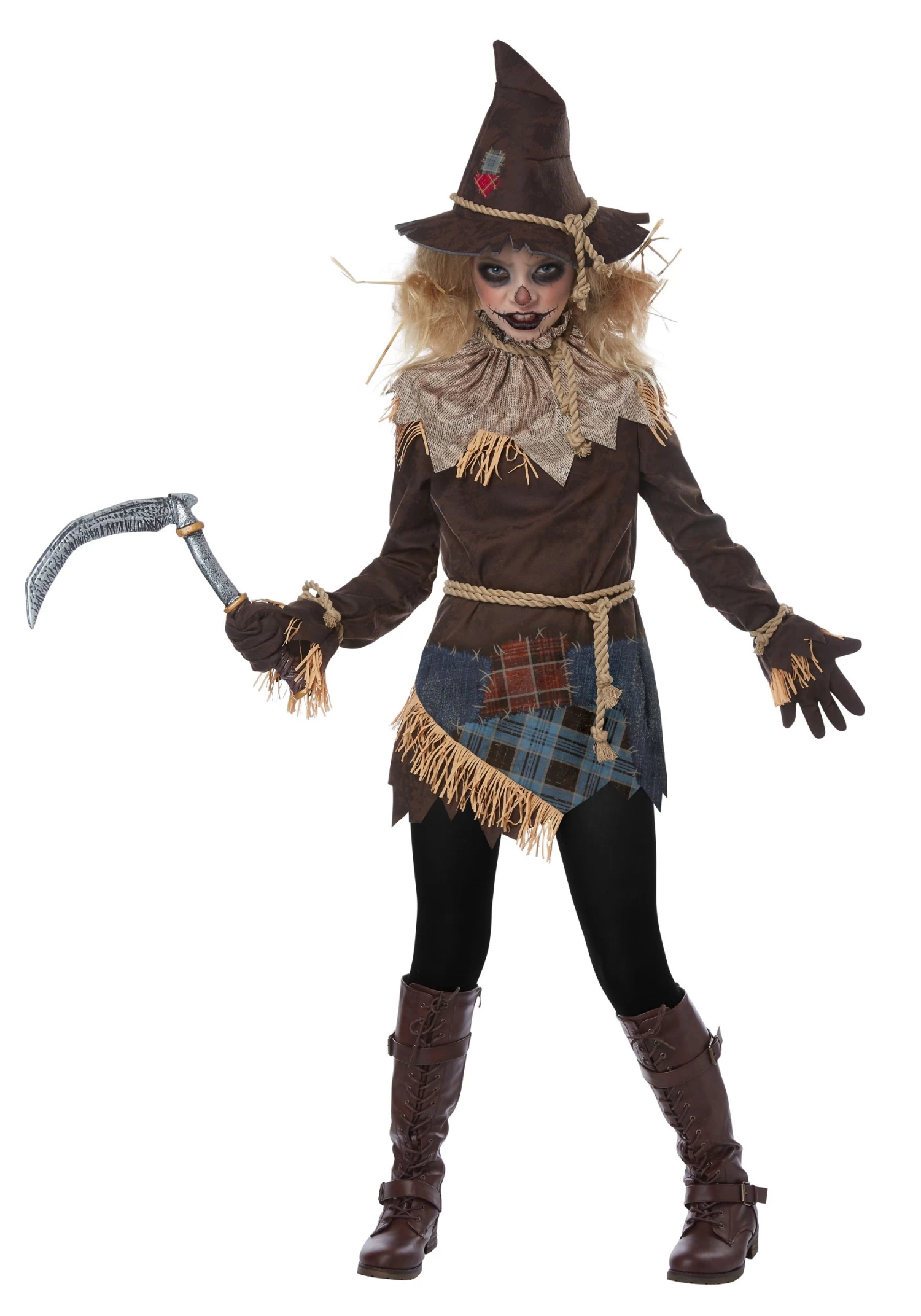 Creepy Scarecrow Girls Costume 3 Creepy Scarecrow Girls Costume