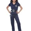 Cool Cop Girl's Costume -Halloween Costume Shop girls cute cop costume