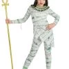 Egyptian Mummy Costume For Girls W/ Scarabs