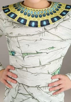 Egyptian Mummy Costume For Girls W/ Scarabs -Halloween Costume Shop girls egyptian mummy costume alt 4