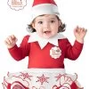 Fun World Elf On The Shelf Infant Costume For Girls -Halloween Costume Shop girls elf on the shelf infant costume