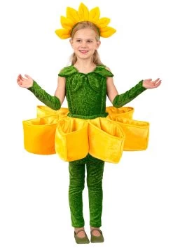 Girl's Flower Petal Candy Catcher Costume -Halloween Costume Shop girls flower petal candy catcher new alt