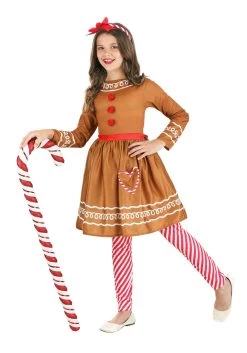 Gingerbread Costume Dress For Girls