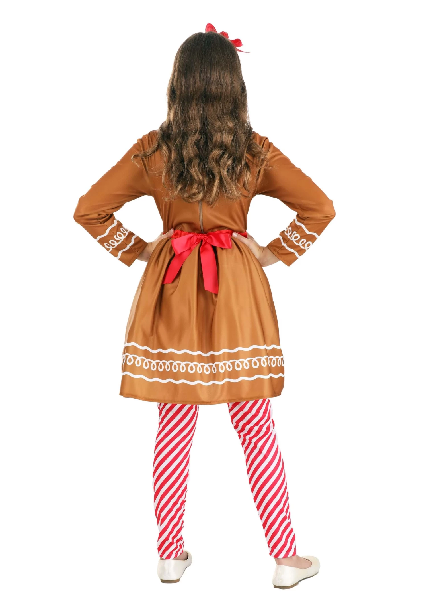 Gingerbread Costume Dress For Girls 4 Gingerbread Costume Dress For Girls - Image 2