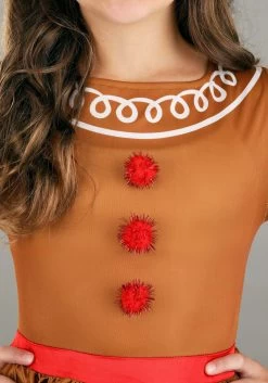 Gingerbread Costume Dress For Girls 10 Gingerbread Costume Dress For Girls -Halloween Costume Shop girls gingerbread costume dress alt 3
