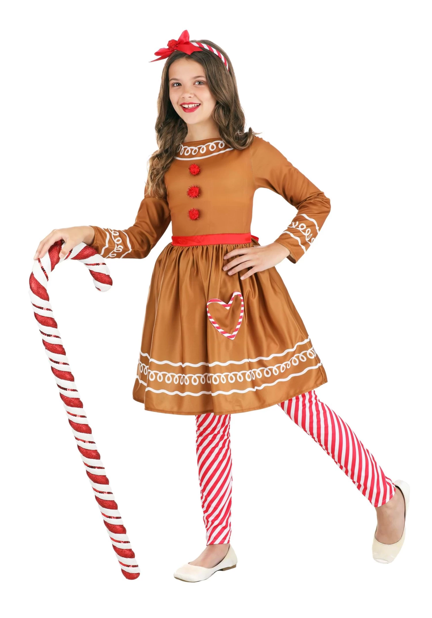 Gingerbread Costume Dress For Girls 3 Gingerbread Costume Dress For Girls