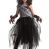Girls Goth Prom Queen Costume