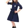 Helpful Police Officer Costume Dress For Girls -Halloween Costume Shop girls helpful police officer costume update main