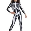 Girl's Skeleton Jumpsuit Costume
