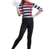 Mime Girl's Costume 2 Mime Girl's Costume -Halloween Costume Shop girls mime costume