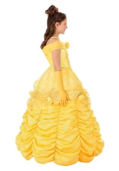 Girl's Beauty And The Beast Premium Belle Costume Dress 15 Girl's Beauty And The Beast Premium Belle Costume Dress -Halloween Costume Shop girls premium belle costume alt 3