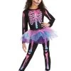 Rainbow Skeleton Girls Costume 2 Rainbow Skeleton Girls Costume -Halloween Costume Shop girls rainbow skeleton