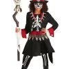 Girl's Voodoo Skeleton Costume -Halloween Costume Shop girls scary voodoo skeleton costume