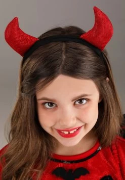 Sparkling Devil Dress Costume For Girls -Halloween Costume Shop girls sparkling devil dress costume alt 2
