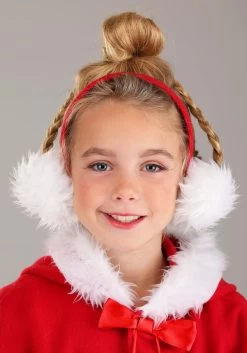Girl's Dr. Seuss Storybook Cindy Lou Who Costume Dress -Halloween Costume Shop girls storybook christmas girl costume alt 5