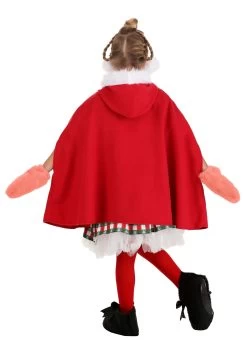 Girl's Dr. Seuss Storybook Cindy Lou Who Costume Dress -Halloween Costume Shop girls storybook christmas girl costume alt 8